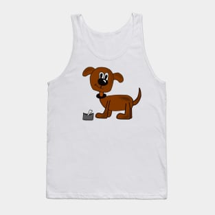 Witzige Hunde Zeichnung Tank Top